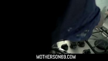 Ebony Milf Gets Her Stepsons Attention By Jiggling Her Huge Tits Infront Of His Face